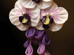 난꽃과 등꽃 키링