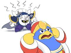 잔소리하는 메타와 귓등으로도 안 듣는 대왕님