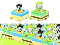 여름 케이크 - 고정틀 커미션