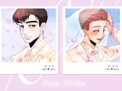 [명헌태섭] 명태웨딩 응상 나눔용 그림