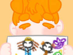 덕개가 눈나랑 형아들을 그려써여!