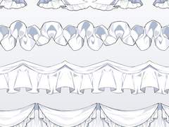 로판 드레스 프릴 브러쉬 5종