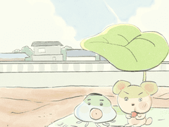 명파리와 우와와 휴대폰 배경화면