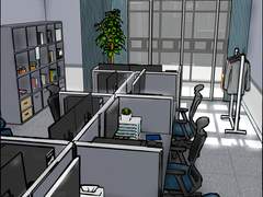 돈드로우 사무실 3D 모델 리뷰