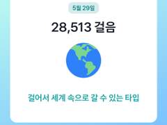 2023 년 5 월 29 일 월요일 걸음 기록