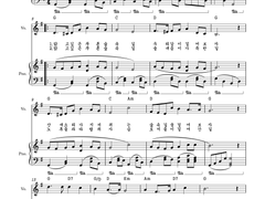 [사호 평온자의 전자 악보][3단]숲 속 길(동요)