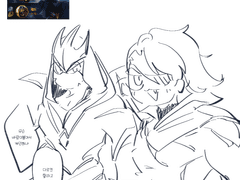 협곡+칼바람 낙서