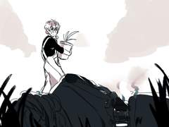 꽃집 청년×전투 안드로이드