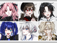 자유구도 두상 커미션