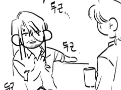 비브가 보고싶어서 그린거