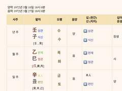 야매 사주 분석글