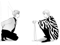 알파양아치와 조폭오메가 유행에 발얹기