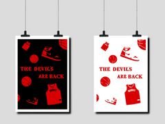 북산 빌런 포스터 디자인