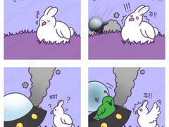 토비🐰와 왹둘기👽의 첫만남!