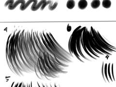 프로크리에이트 브러쉬 공유 4종 머리카락 브러쉬