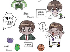 정환수겸정환 혹은 논cp 스티커, 아크릴 키링 도안 공유