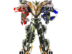 2호 메카 '저스티킹'과 슈퍼 합체 '저스티스쿼드킹'