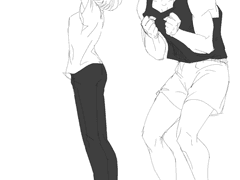 소연이랑 백호랑 농구하는 그림