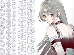 [수정] 로맨스 판타지 자잘 프릴 브러쉬 5종 (밑색/채색)