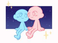 별 보자 SD 움짤 고정틀 커미션