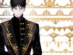 로맨스 판타지 복식 문양 브러쉬 7종