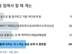 거울 앞에서 할 때 걔는