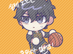 가비지타임 아크릴 키링 도안 배포(PNG)