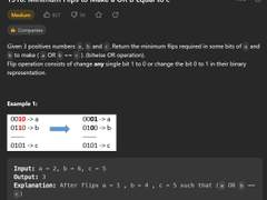 [2023.06.07] 1318. Minimum Flips to Make a OR b Equal to c