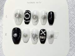 고정 디자인 네일팁