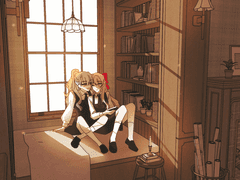 [O]창가에서, 책장에서 타입