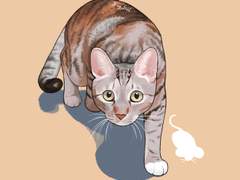 [반려동물]라인초상화 일러스트