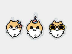 준이 생일 기념 키링 도안 공유