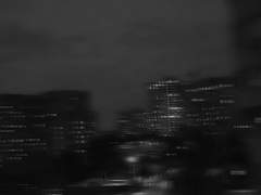 저녁 달이 진다.