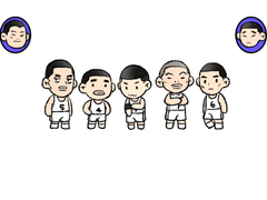 산왕 투명포카 도안 무료배포