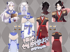 의상디자인, 캐릭터디자인 샘플