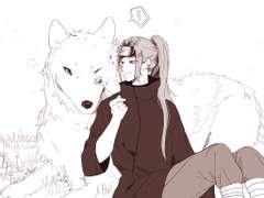 후부키랑 자유시간을 보내는 아키라