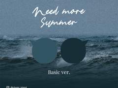 CHOMI │ ios Summer sea wave dark 기본 - 아이폰
