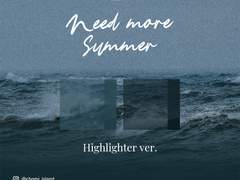 CHOMI │ ios Summer sea wave dark 형광펜 - 아이폰