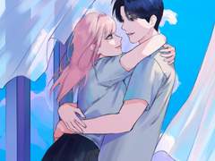 여름 커튼 사이에서