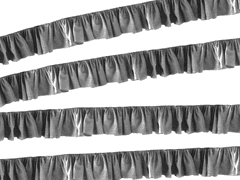 사실적으로 채색된 프릴 브러쉬