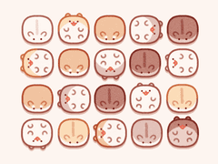 [굿노트] 네모네모 햄스터 덩어리 스티커 & PC 아이콘