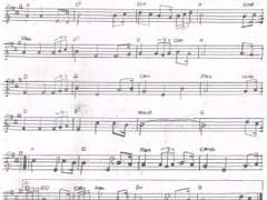 [사호 평온자의 자작 악보][단선]서문(序文)(세 명의 대모험 배경 음악)