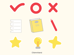 공부 데코 스티커