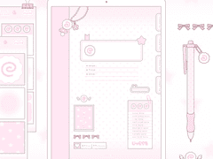 [ goodnote template ] 나루토마끼 노트패드 | 하이퍼링크 / 스티커 세트