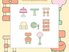 [굿노트 스티커 무료 공유] 뭉게뭉게 가구