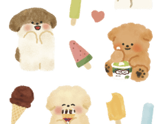 아이스크림 냠냠 스티커