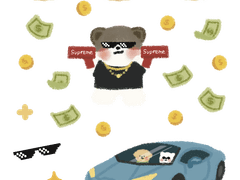 힙스터댕댕스 스티커