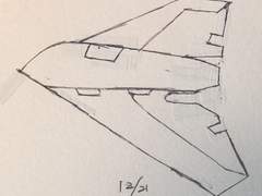 군대에서 그린 비행기