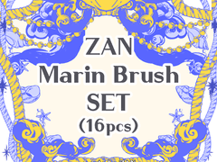 [클튜/브러시] ZAN marin brush SET