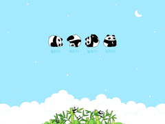 [무료 배포] 폼팜판다 ver.1 컴퓨터 배경화면+아이콘🐼